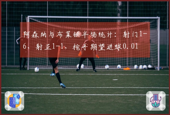 阿森纳与布莱顿半场统计：射门1-6，射正1-1，枪手期望进球0.01
